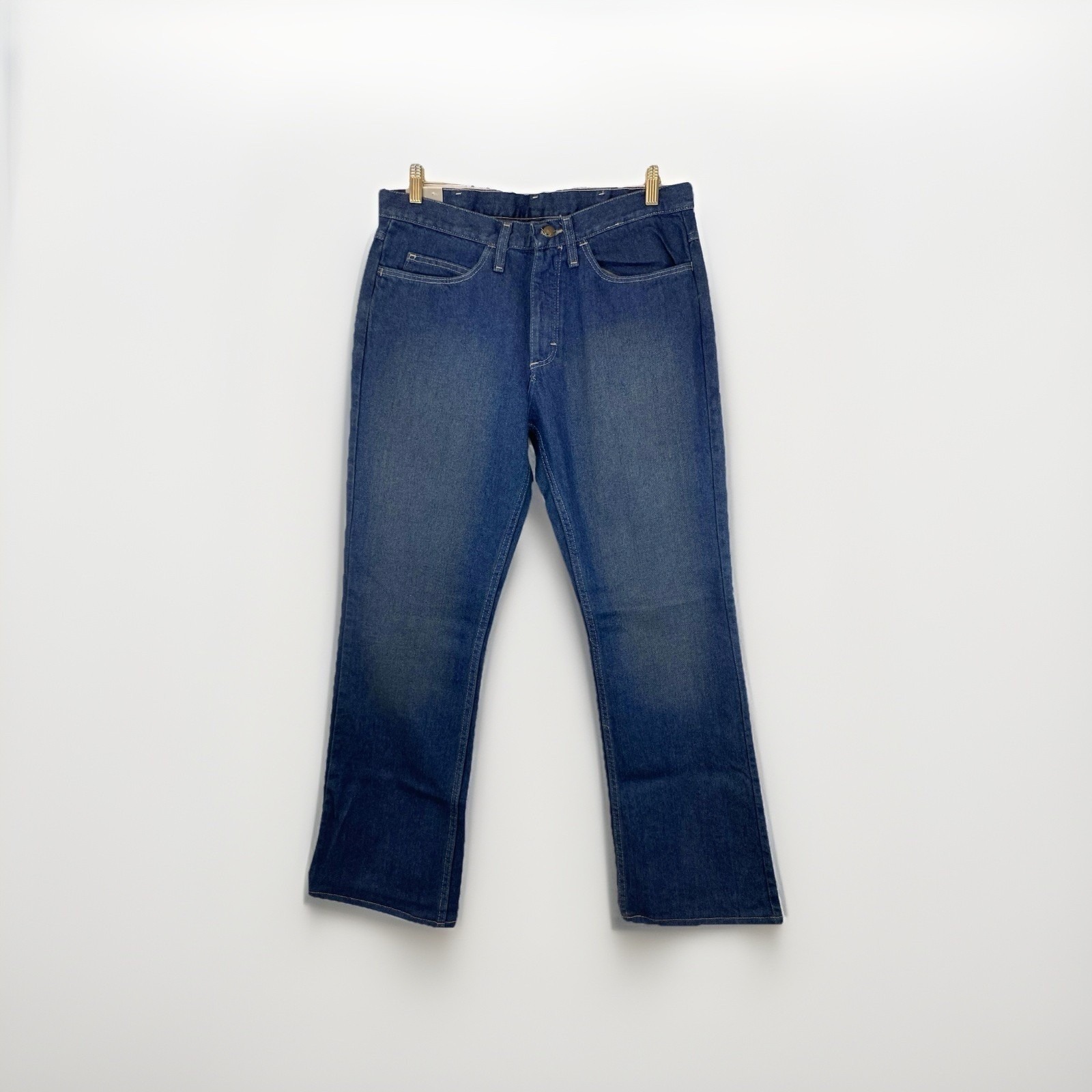 Nwt Bulwark Mens Relaxed Fit Fr Bootcut Jeans 33x32 Dark Blue Denim Pejmsd4